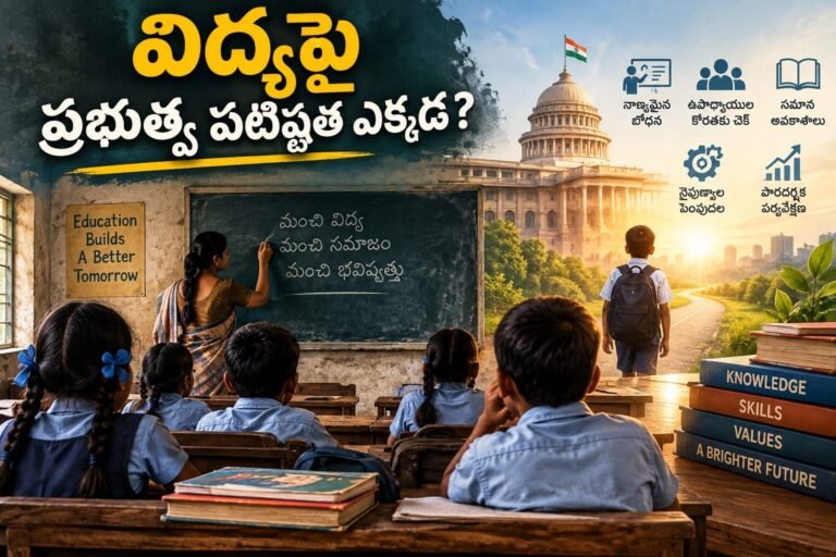 విద్యా వ్యవస్థపై ప్రభుత్వ పటిష్టత ఏది?